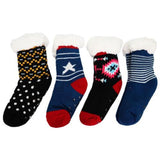Load image into Gallery viewer, Boys Retro Sherpa Socks - Size 4-7
