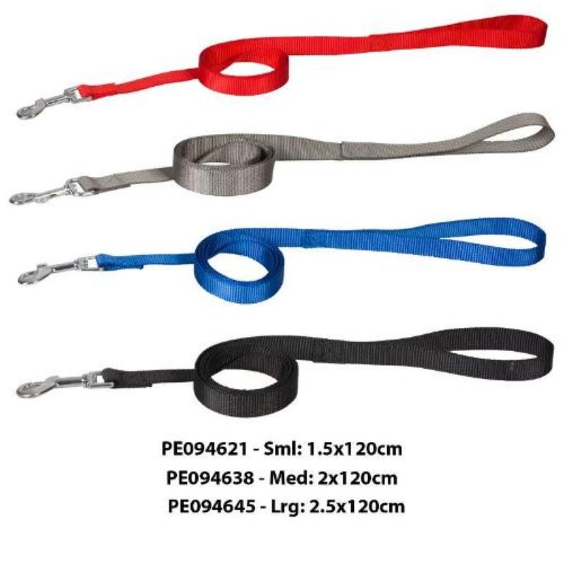 Pets Nylon Basic Large Lead - 2.5cm x 120cm