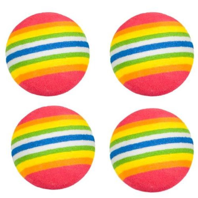 4 Pack Cat Rainbow Balls