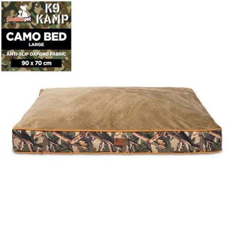 Pets Camo Rectangular Large Bed - 90cm