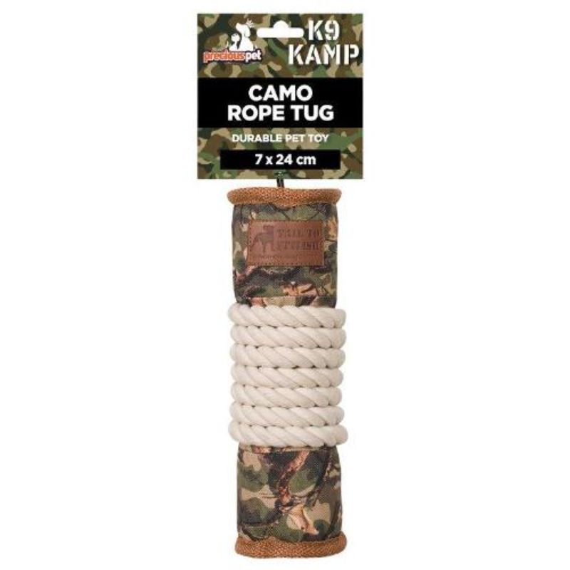 Pets Camo Rope Pole Toy - 24cm x 7cm