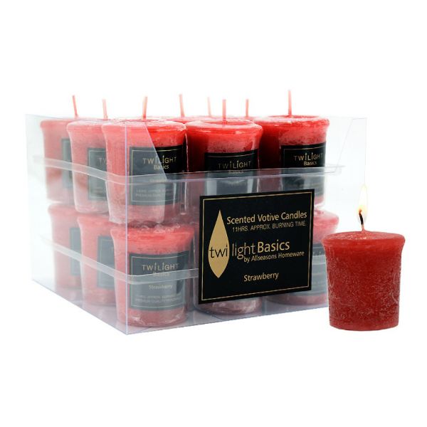Twilight Strawberry Scented Votive Candle