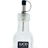 Load image into Gallery viewer, Glass Bottle With Oil Nozzle - 195ml | 4.9cm x 4.9cm x 19.2cm
