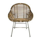Load image into Gallery viewer, Natural Rattan Malta Armchair - 86.5cm x 67cm x 68cm
