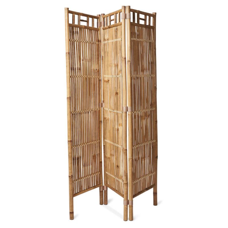 Natural Ibiza Bamboo Folding Screen - 160cm x 120cm x 5cm