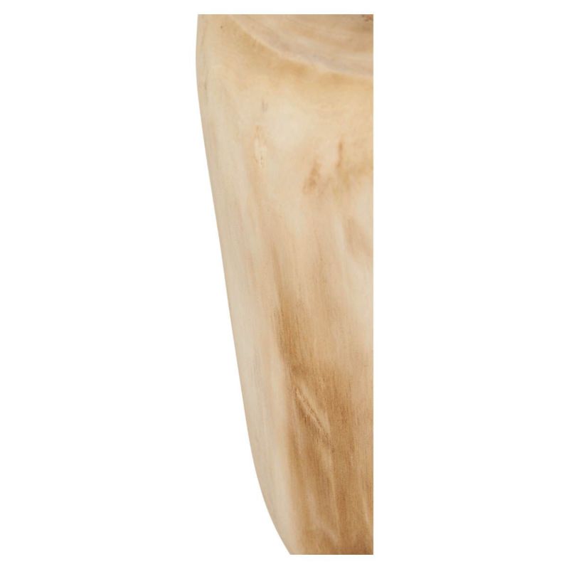 Bleach Jayapura Paulownia Large Wood Stool - 47cm x 24cm x 24cm