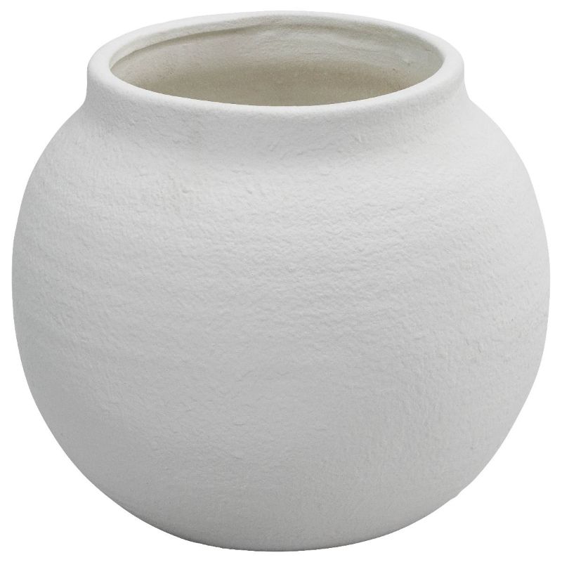 White Medium Nexos Planter Pot - 22.5cm x 25cm x 25cm