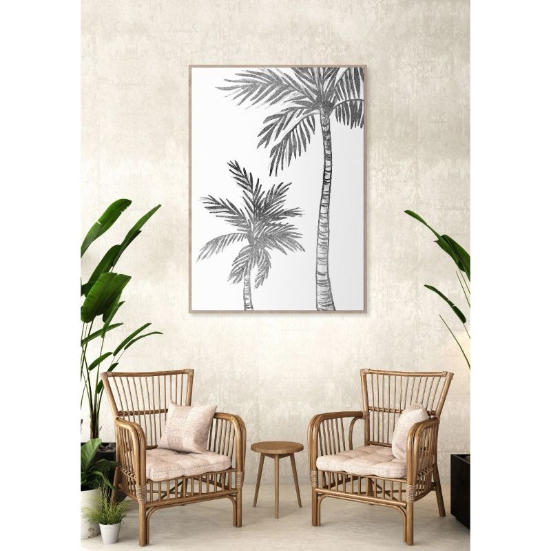 Palm Trees Large on Right Wall Art - 100cm x 140cm