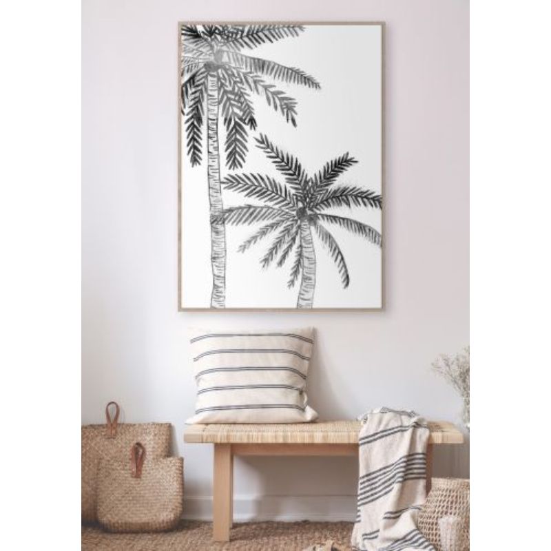 Palm Trees Large on Left Wall Art - 100cm x 140cm