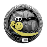 Load image into Gallery viewer, 50 Pack Plastic Colour Round Plates - 18cm
