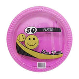 Load image into Gallery viewer, 50 Pack Plastic Colour Round Plates - 18cm
