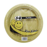 Load image into Gallery viewer, 50 Pack Plastic Colour Round Plates - 18cm
