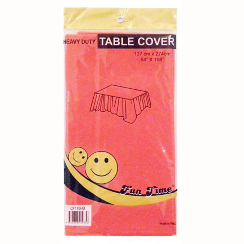Heavy Duty Colour Rectangle Table Cover - 137cm x 274cm