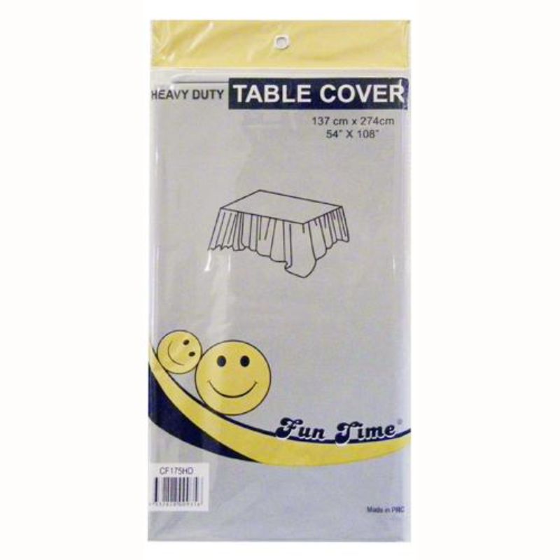 Heavy Duty Colour Rectangle Table Cover - 137cm x 274cm