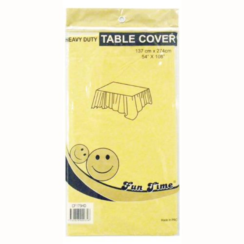 Heavy Duty Colour Rectangle Table Cover - 137cm x 274cm