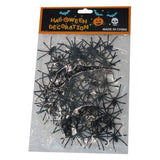 Load image into Gallery viewer, 50 Pack Creepy Black Spiders
