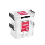Load image into Gallery viewer, 2 Pack Clear Mini Stacker Box - 330ml
