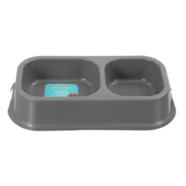 Dual Pet Bowl - 32cm x 16.5cm x 6cm