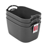 Load image into Gallery viewer, 3 Pack Small Flexi Storage Basket - 24.5cm x 16.5cm x 12cm
