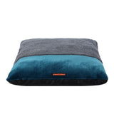 Load image into Gallery viewer, Medium Charcoal / Blue Primo Plush Pillow Bed - 90cm x 60cm
