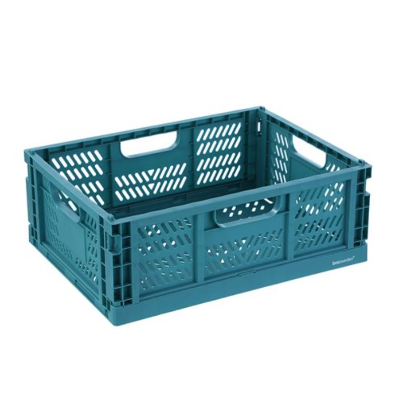 Boxsweden Foldaway 14L Storage Basket - 40cm x 29.5cm x 14.5cm