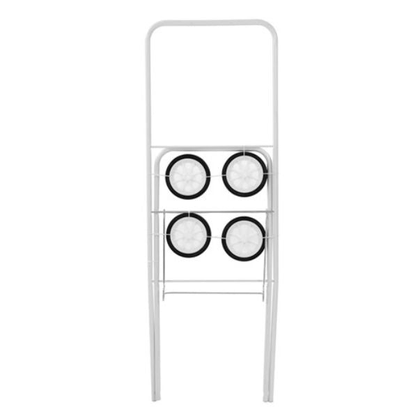White Foldaway Laundry Trolley - 75cm x 44cm x 91cm