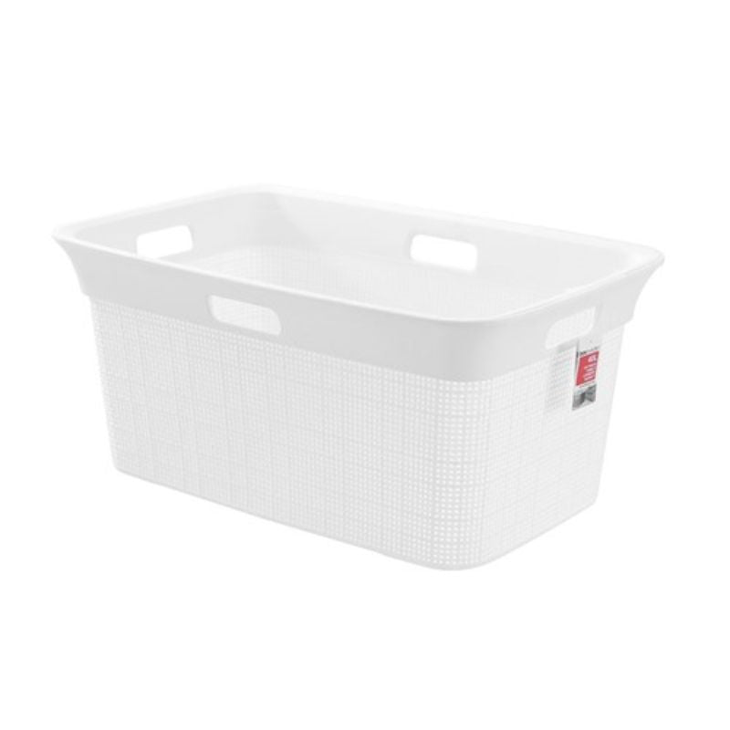 Boxsweden Ivy Weave 40L Family Laundry Basket - 59.5cm x 39.5cm x 27cm