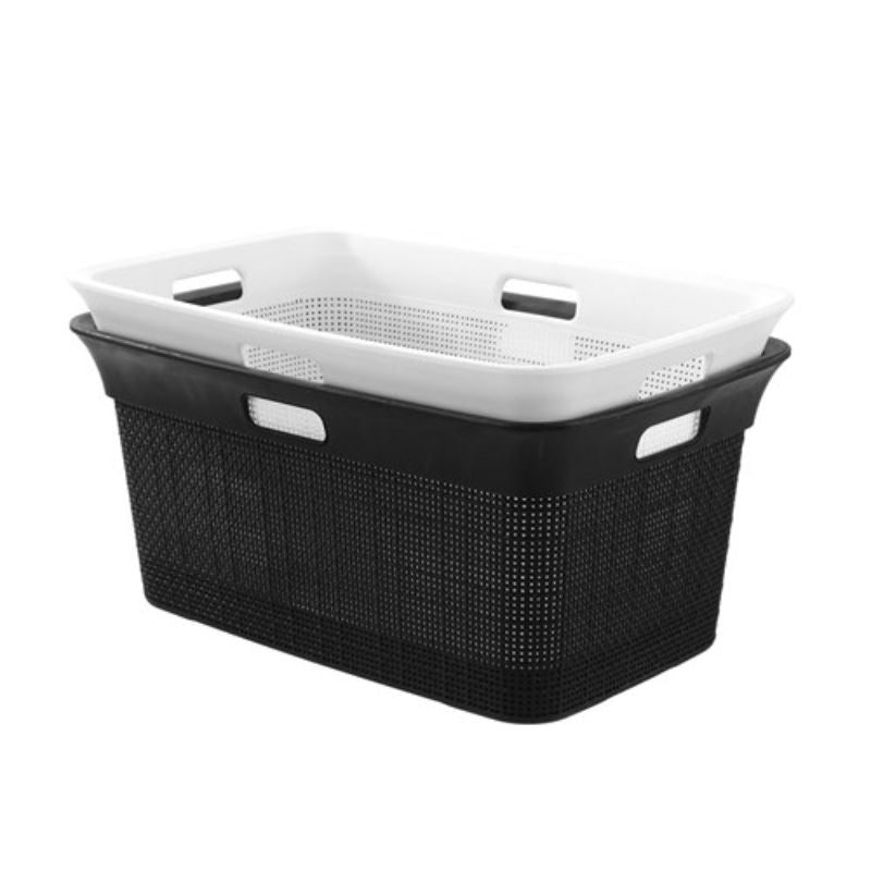 Boxsweden Ivy Weave 40L Family Laundry Basket - 59.5cm x 39.5cm x 27cm