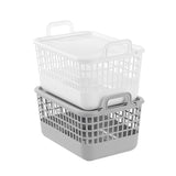 Load image into Gallery viewer, Medium Storage Tote With Lid - 33cm x 23.5cm x 21cm
