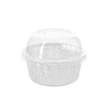 Load image into Gallery viewer, 15 Pack Round Foil Baking Cup with Plastic Lid - 8.5cm
