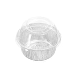 Load image into Gallery viewer, 15 Pack Round Foil Baking Cup with Plastic Lid - 8.5cm
