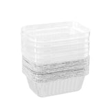 Load image into Gallery viewer, 15 Pack Rectangle Foil Baking Cup with Plastic Lid - 10.5cm x 7.5cm
