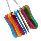 Load image into Gallery viewer, Parrot Rainbow Popsicle Toy - 20cm x 10cm

