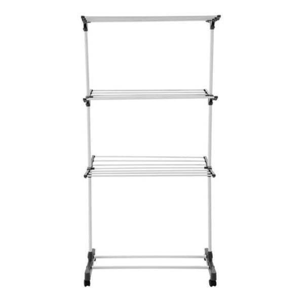 21 Rails 3 Tier Clothes Dryer On Wheels - 80cm x 60cm x 165cm