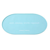 Load image into Gallery viewer, Oval Non Slip Silicone Pet Food Mat - 48cm x 30cm
