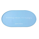 Load image into Gallery viewer, Oval Non Slip Silicone Pet Food Mat - 48cm x 30cm
