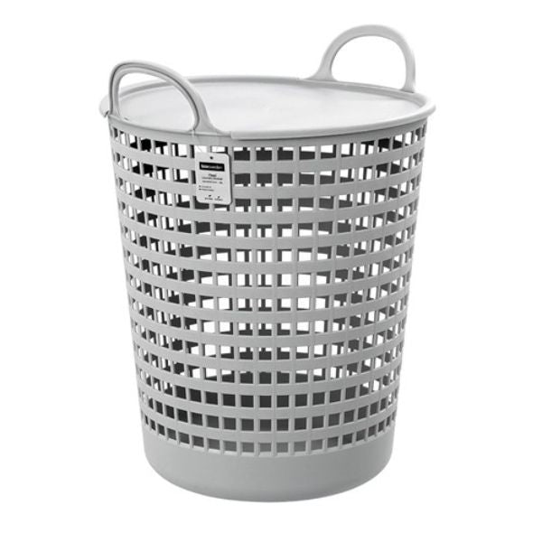 Flexible Laundry Basket With Lid - 38L | 40cm x 38cm x 52.3cm