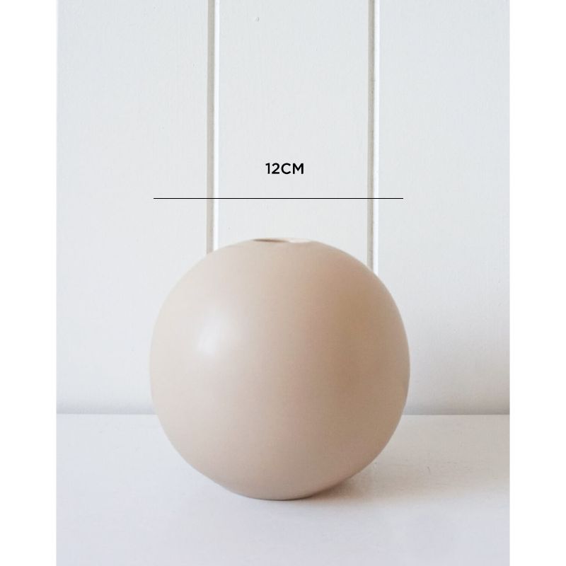 Cream Sphere Small Vase - 12cm