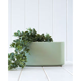 Load image into Gallery viewer, Mint Antibes Ceramic Pot Planter Vase - 25cm x 10cm x 13cm
