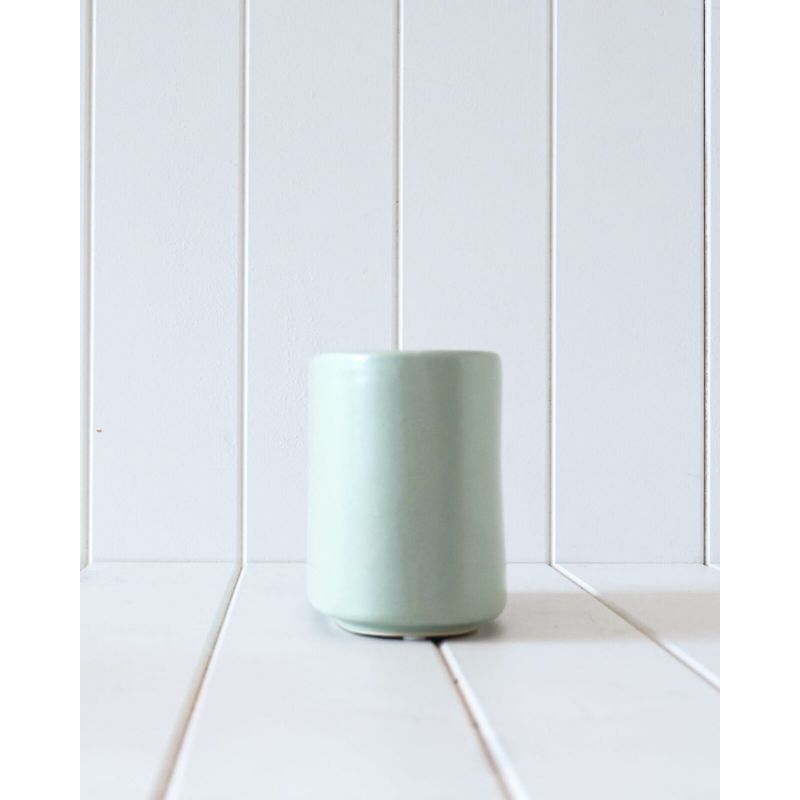 Mint Antibes Ceramic Pot Planter Vase - 25cm x 10cm x 13cm