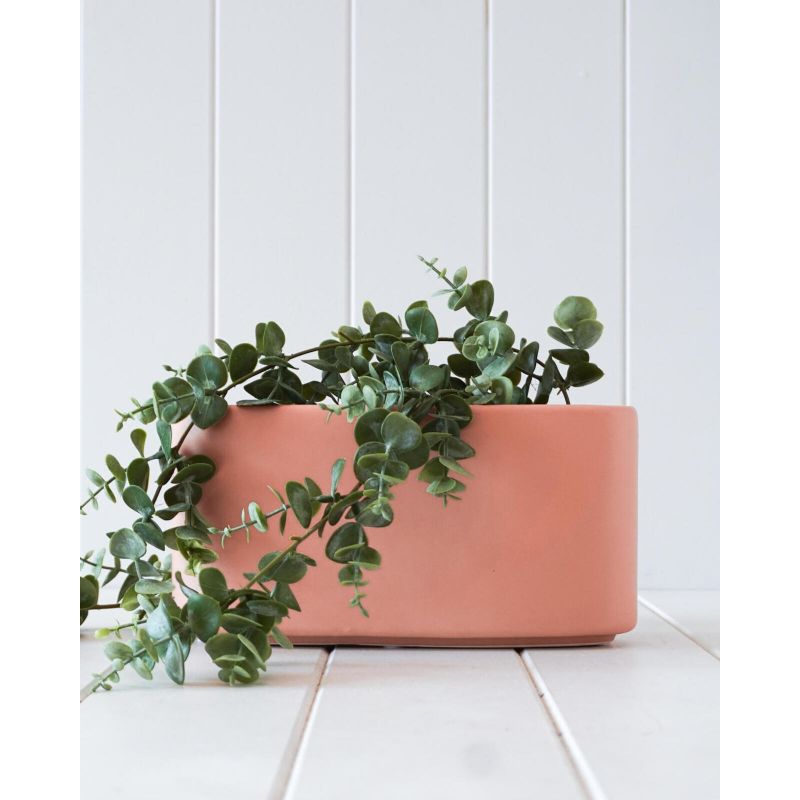 Blush Antibes Ceramic Pot Planter Vase - 25cm x 10cm x 13cm