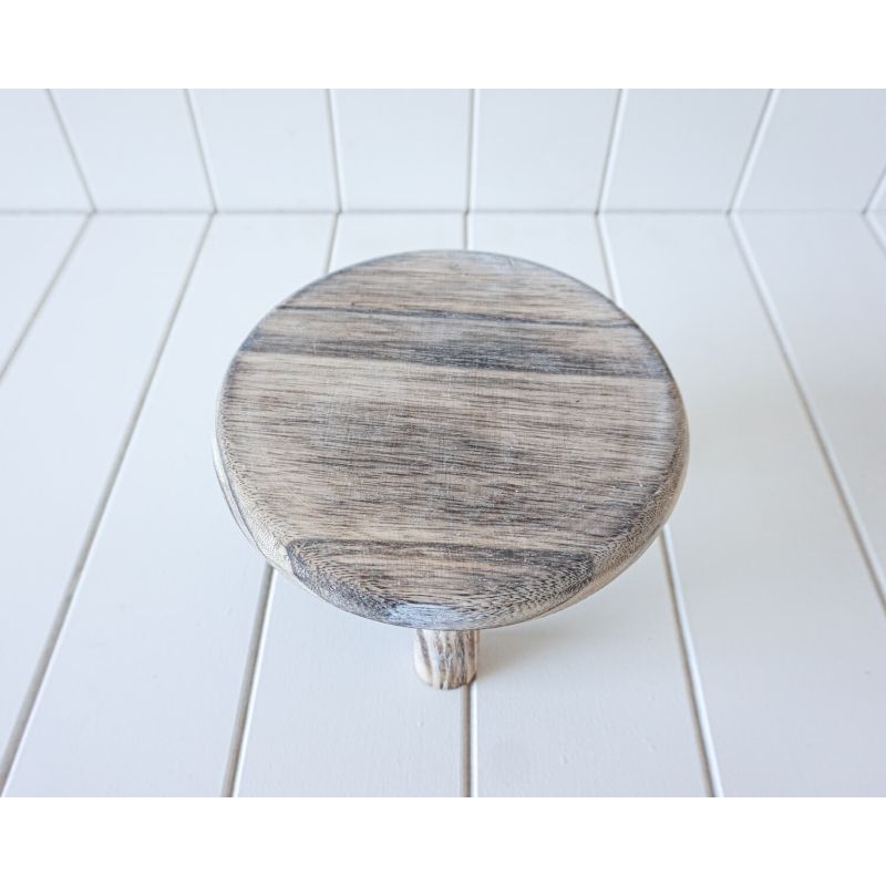 White Wash Gary Timber Riser - 20cm x 10cm