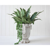 Load image into Gallery viewer, White Picasso Small Distressed Pot Planter - 22cm x 28cm x 19cm
