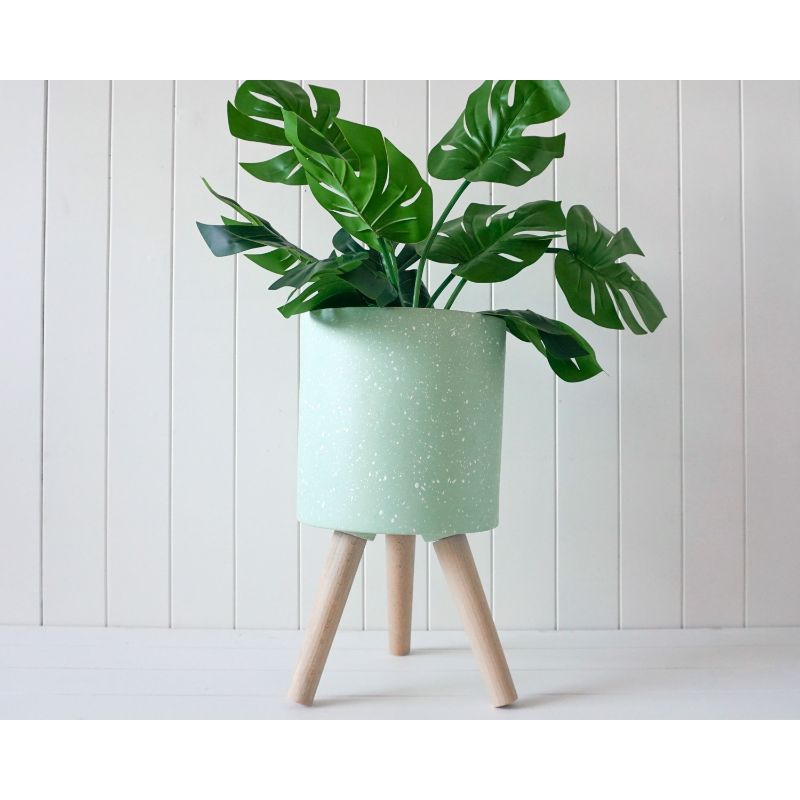 Green Thorpe Pot Planter - 25cm x 47cm x 25cm