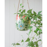 Load image into Gallery viewer, Multi Floral Gardenia Tall Hanging Pot Planter - 16cm x 16cm x 16cm
