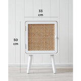 Load image into Gallery viewer, White Zion Side Table - 33cm x 50cm x 30cm
