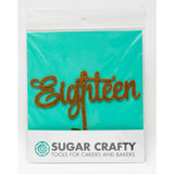 Load image into Gallery viewer, Gold Number Eighteen Cake Topper - 10.5cm x 16.5cm
