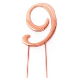 Load image into Gallery viewer, Number 9 Rose Gold Cake Topper - 7cm
