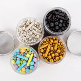 Load image into Gallery viewer, Bubble &amp; Bounce Black Sprinkles - 75g
