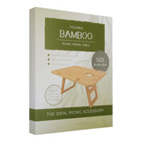 Load image into Gallery viewer, Bamboo Foldable Travel Picnic Table - 48cmx 38cm x 25cm
